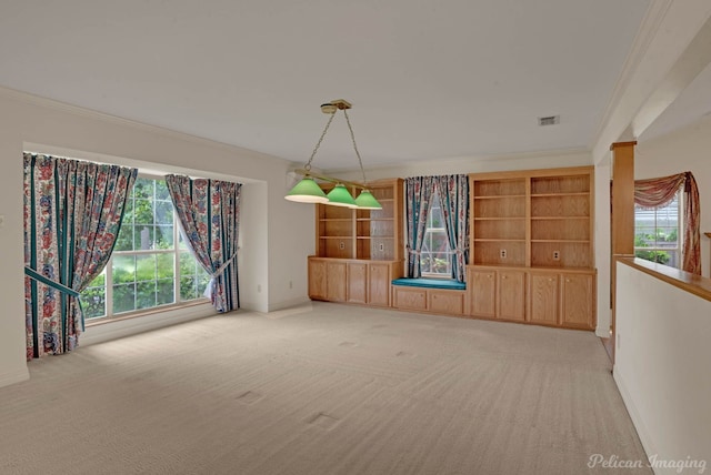 605 Erie St, Shreveport, LA 71106 - empty room with crown molding, light carpet, and baseboards