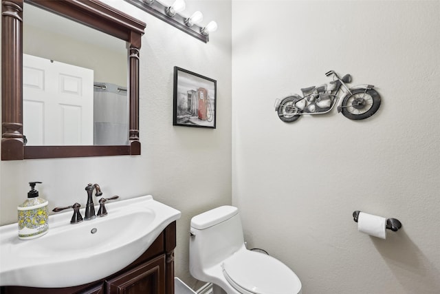 1908 Longfellow Ln, Flower Mound, TX 75028 - full bath featuring vanity, toilet, and curtained shower
