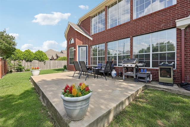 1908 Longfellow Ln, Flower Mound, TX 75028 - view of patio with a grill