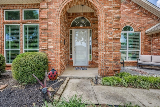 2925 Custer Dr, Corinth, TX 76210 - property entrance with brick siding