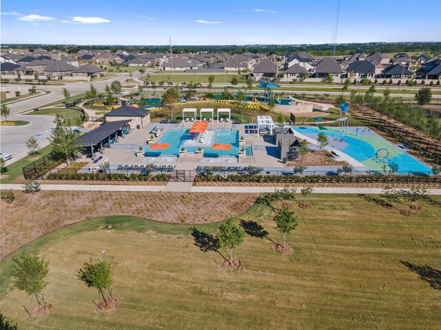 3537 Coneflower Trl, Grand Prairie, TX 76084 - aerial perspective of suburban area featuring a pool area