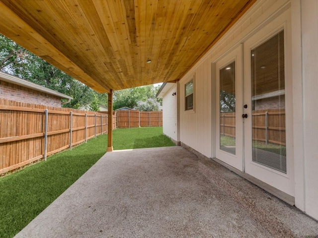 2032 Meadfoot Rd, Carrollton, TX 75007 - view of patio with french doors