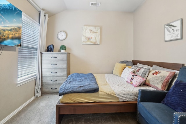 14709 Crystal Lake Dr, Little Elm, TX 75068 - carpeted bedroom with baseboards and lofted ceiling
