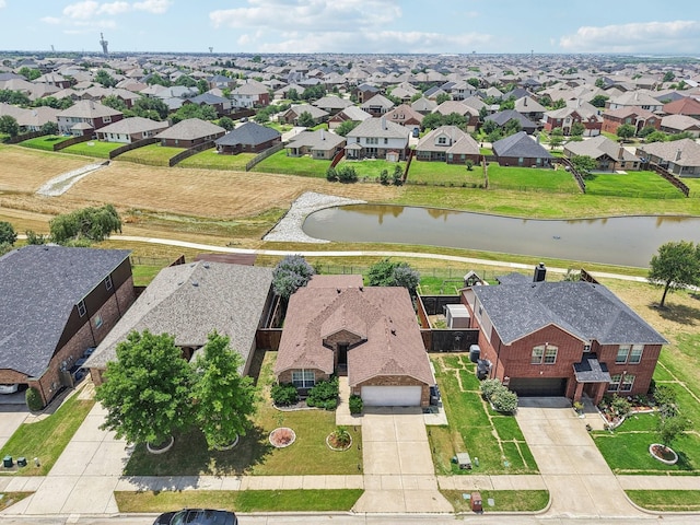 14709 Crystal Lake Dr, Little Elm, TX 75068 - aerial perspective of suburban area featuring a nearby body of water