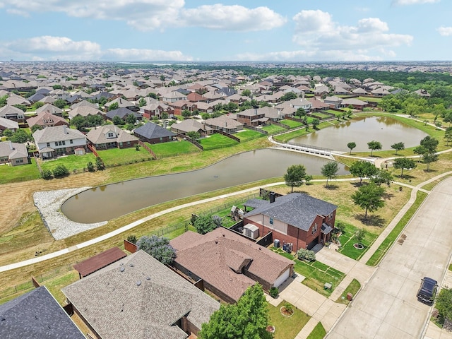 14709 Crystal Lake Dr, Little Elm, TX 75068 - aerial perspective of suburban area with a large body of water
