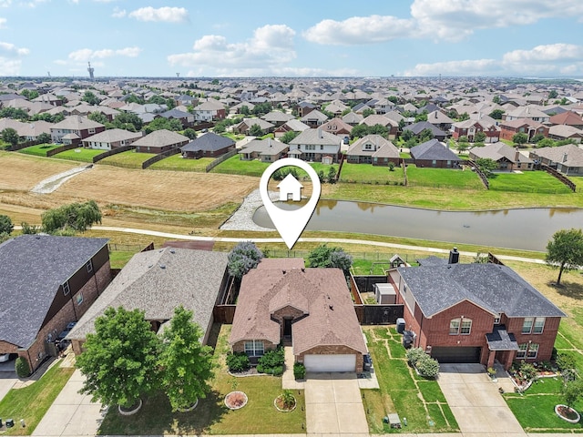 14709 Crystal Lake Dr, Little Elm, TX 75068 - aerial view of residential area with a nearby body of water