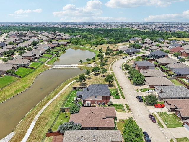 14709 Crystal Lake Dr, Little Elm, TX 75068 - aerial perspective of suburban area featuring a large body of water