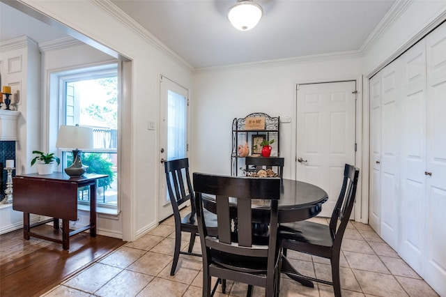 8070 Rock Brook St, Frisco, TX 75034 - dining room featuring crown molding and light tile patterned floors