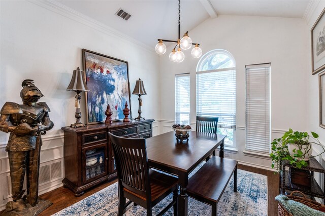 8070 Rock Brook St, Frisco, TX 75034 - dining room with wood finished floors and a chandelier