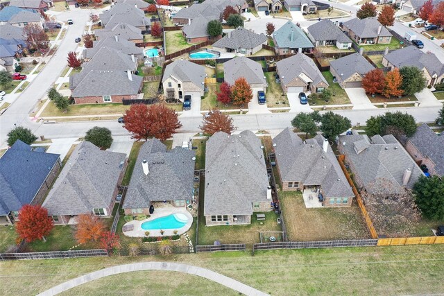 312 Spring Run Dr, Decatur, TX 76234 - aerial view of residential area with a pool area
