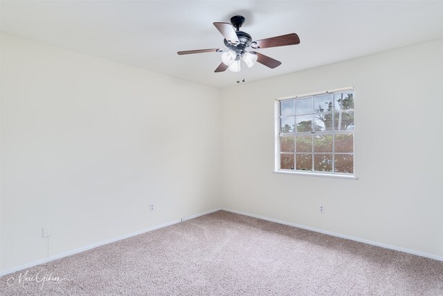 3425 Ponderosa Dr, Bossier City, LA 71112 - empty room with carpet flooring, baseboards, and ceiling fan