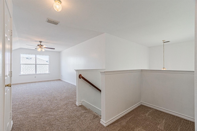 1301 Hennessey Ct, Fort Worth, TX 76131 - hall with an upstairs landing, carpet floors, and baseboards