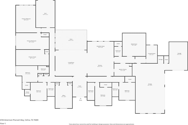 4155 American Pharoah Way, Celina, TX 75009 - property floor plan