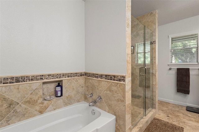 10420 Carry Back Cir, Dallas, TX 75229 - bathroom featuring a bath and a stall shower