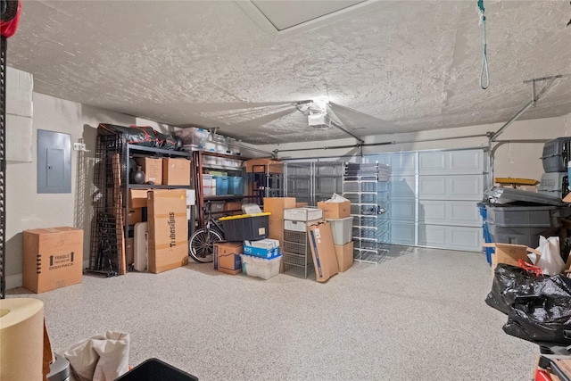 10420 Carry Back Cir, Dallas, TX 75229 - garage with electric panel and a garage door opener
