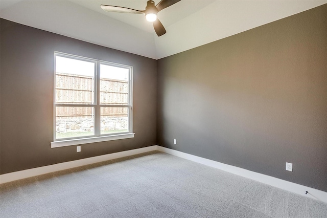 604 Bluff Point Ln, Haslet, TX 76052 - spare room featuring ceiling fan, light colored carpet, plenty of natural light, and baseboards