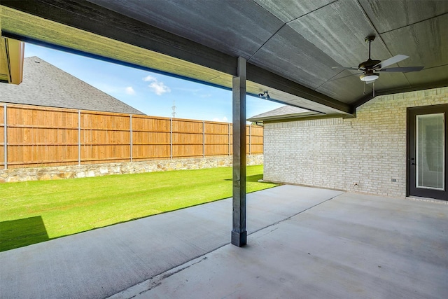 604 Bluff Point Ln, Haslet, TX 76052 - view of patio / terrace with a ceiling fan