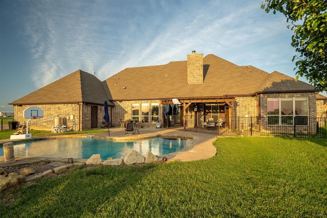 11131 Lakecrest Dr, Sanger, TX 76266 - view of swimming pool with a patio