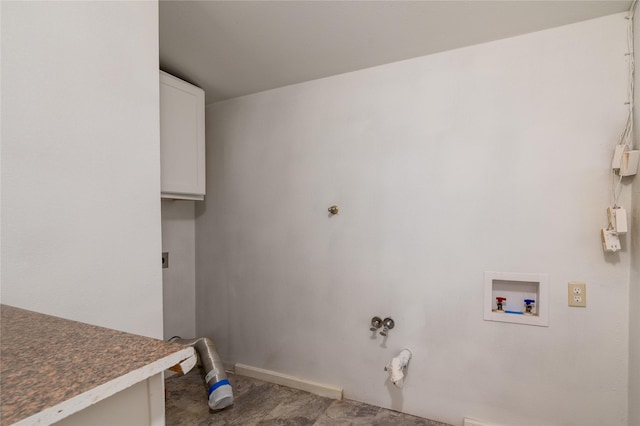 101 S Walnut St, Petrolia, TX 76377 - washroom with gas dryer hookup, hookup for a washing machine, and baseboards