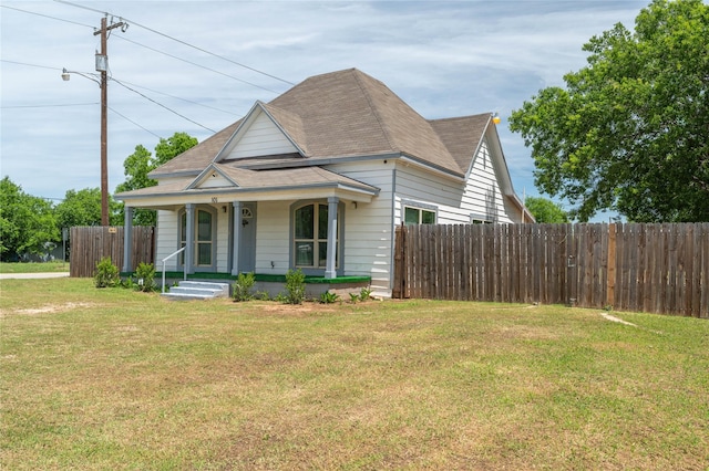 101 S Walnut St, Petrolia, TX 76377 - view of front facade featuring a porch and a shingled roof