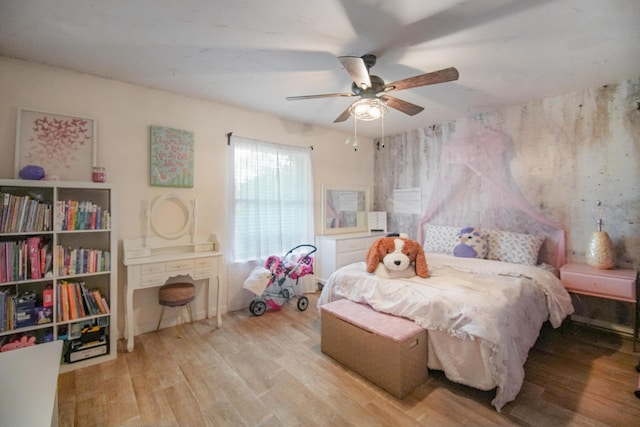 3044 US Highway 80, Grand Saline, TX 75140 - bedroom featuring wood finished floors and a ceiling fan