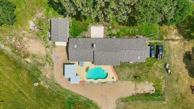 3044 US Highway 80, Grand Saline, TX 75140 - drone / aerial view of a pool