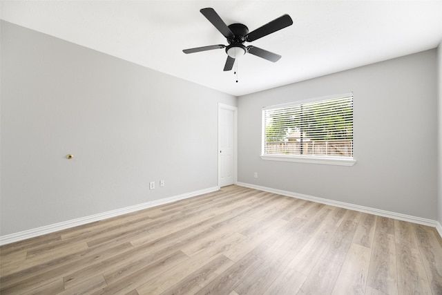543 S Oldbridge Dr, Allen, TX 75002 - empty room featuring light wood-style floors and a ceiling fan