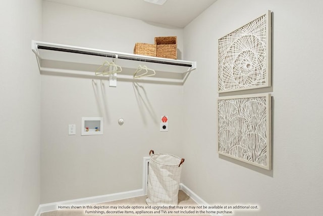 1005 Nighthawk Trl, Alvarado, TX 76009 - laundry room featuring gas dryer hookup, washer hookup, electric dryer hookup, and baseboards