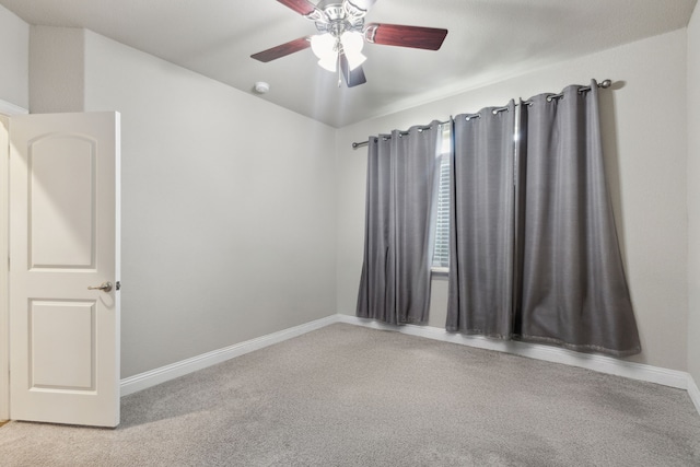 1117 Summer Ln, Mckinney, TX 75071 - empty room featuring carpet floors, a ceiling fan, and baseboards