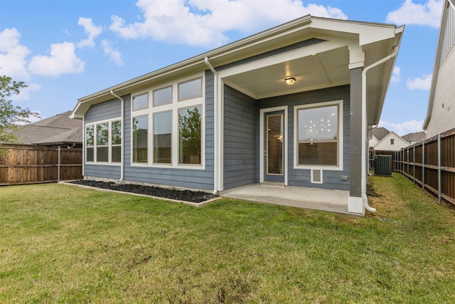 1725 Rolling Heights Ln, Fort Worth, TX 76008 - rear view of property featuring a patio and central AC unit