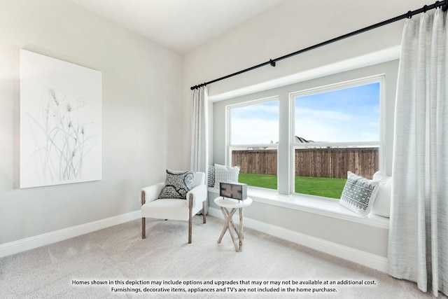 1036 Snowy Owl Dr, Alvarado, TX 76009 - sitting room featuring carpet floors and baseboards