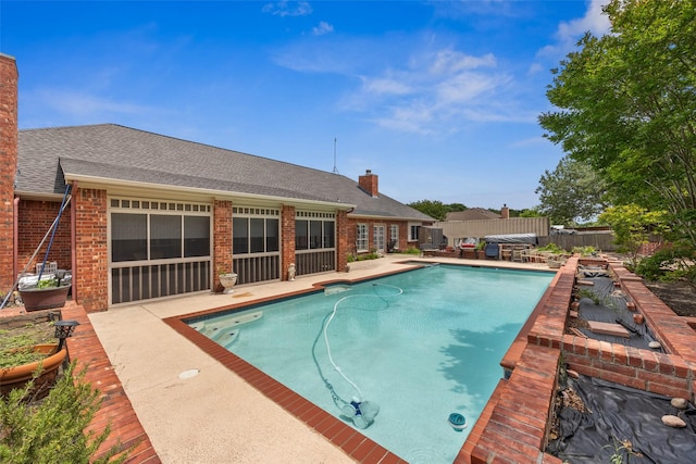 102 Dove Crk, Mckinney, TX 75071 - view of swimming pool with a patio area and a fenced backyard