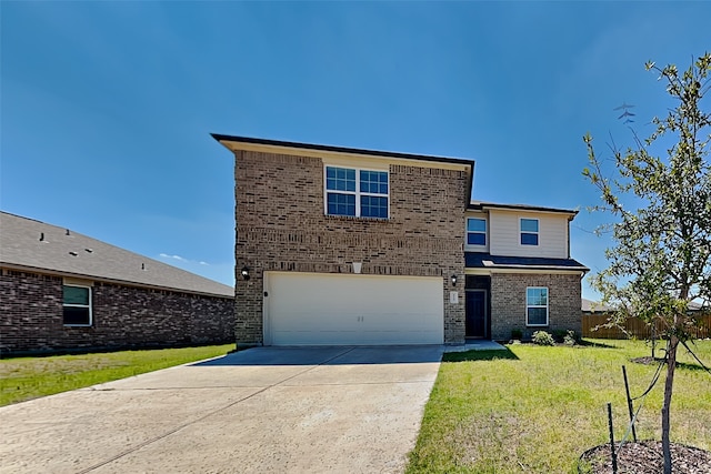 2117 Jeanine Dr, Anna, TX 75409 - view of front facade featuring an attached garage, driveway, and brick siding