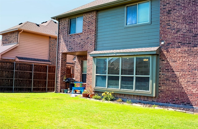 2608 Pine Trail Dr, Little Elm, TX 75068 - rear view of property with brick siding