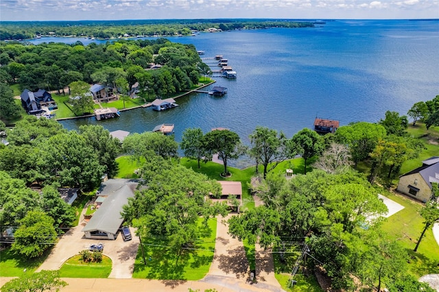 188 Enchanted Dr, Enchanted Oaks, TX 75156 - drone / aerial view of a nearby body of water