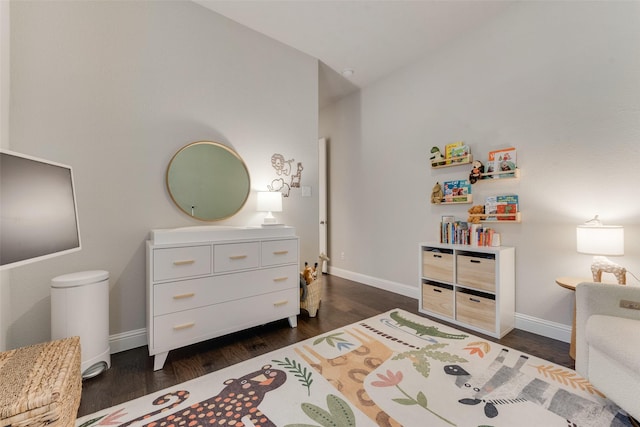 10321 Colina Dr, Fort Worth, TX 76126 - bedroom with baseboards and dark wood finished floors