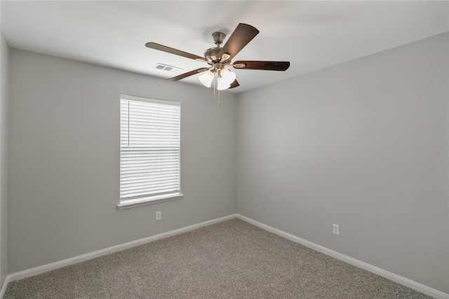 134 Kennedy Dr, Venus, TX 76084 - spare room featuring carpet, a ceiling fan, and baseboards