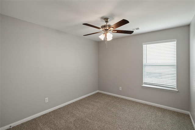 134 Kennedy Dr, Venus, TX 76084 - spare room with ceiling fan, carpet, and baseboards
