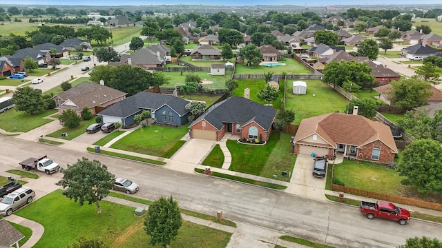 130 N Point Dr, Krum, TX 76249 - aerial view of residential area