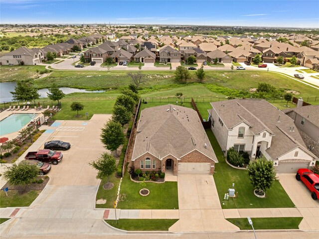 7244 Montosa Trl, Fort Worth, TX 76131 - aerial view of residential area with a pool area