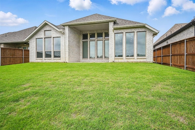 1419 Misty Pasture Way, Mansfield, TX 76063 - rear view of house featuring a shingled roof and brick siding