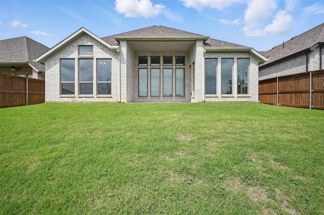 1419 Misty Pasture Way, Mansfield, TX 76063 - back of house featuring a shingled roof and brick siding