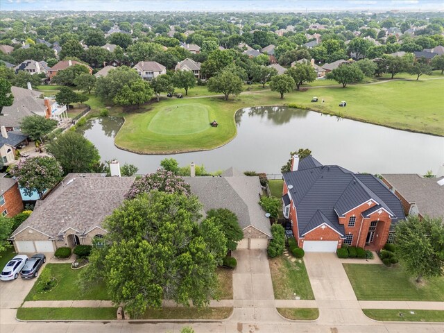11200 Williamsburg Ln, Frisco, TX 75035 - aerial view of residential area featuring a large body of water and a golf club
