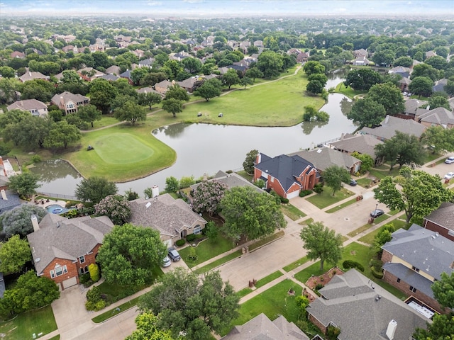 11200 Williamsburg Ln, Frisco, TX 75035 - aerial perspective of suburban area featuring a nearby body of water and a golf club