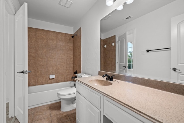 1228 Copano Dr, Allen, TX 75013 - full bath with vanity,  shower combination, toilet, and tile patterned flooring