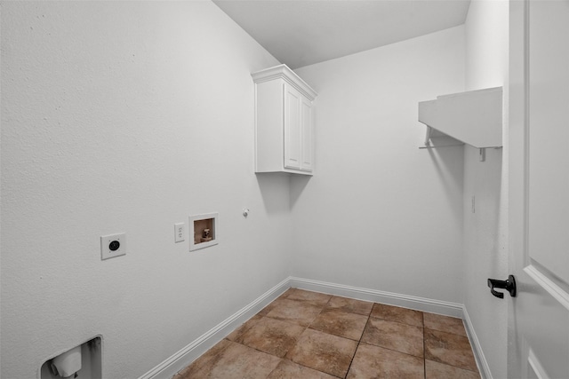 1228 Copano Dr, Allen, TX 75013 - laundry area with washer hookup, electric dryer hookup, gas dryer hookup, baseboards, and cabinet space