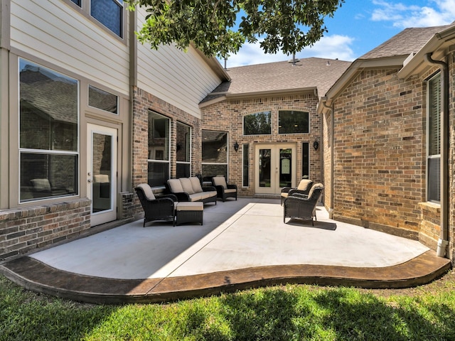 511 Cloud View Ct, Prosper, TX 75078 - view of patio featuring french doors