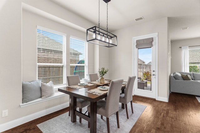 2402 Wilson Dr, Anna, TX 75409 - dining space featuring wood finished floors and a chandelier