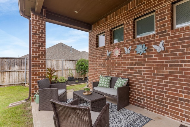 2402 Wilson Dr, Anna, TX 75409 - view of patio featuring an outdoor living space