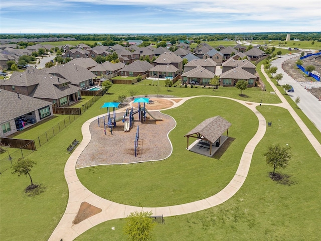 2402 Wilson Dr, Anna, TX 75409 - aerial perspective of suburban area featuring a community park